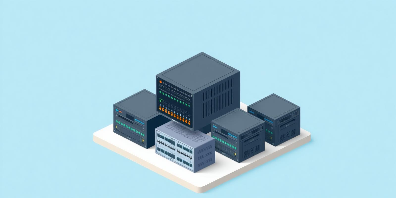 IP PBX cloud server illustration